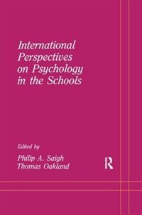 Couverture_International Perspectives On Psychology In The Schools