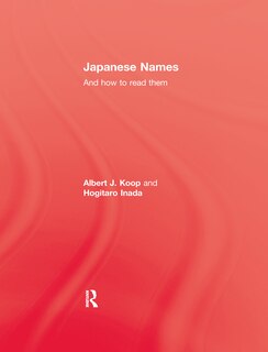 Front cover_Japanese Names and How To Read Them