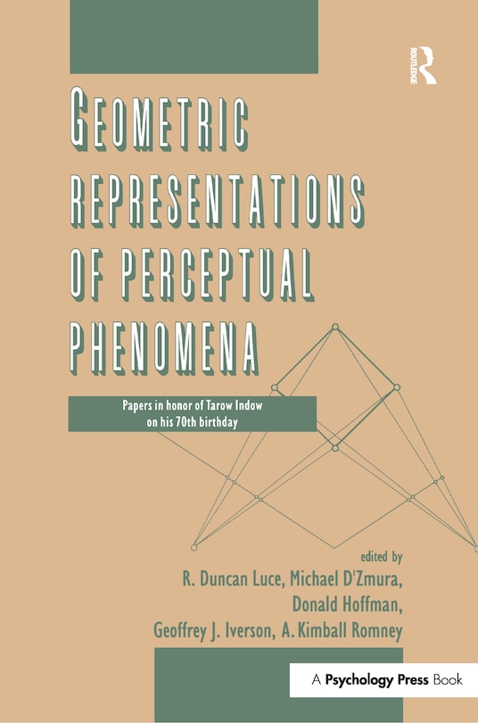 Front cover_Geometric Representations Of Perceptual Phenomena