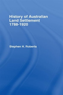 Couverture_History Of Australian Land Settlement