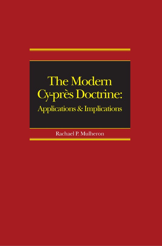 Front cover_The Modern Cy-pres Doctrine