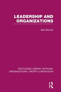 Couverture_Leadership And Organizations (rle