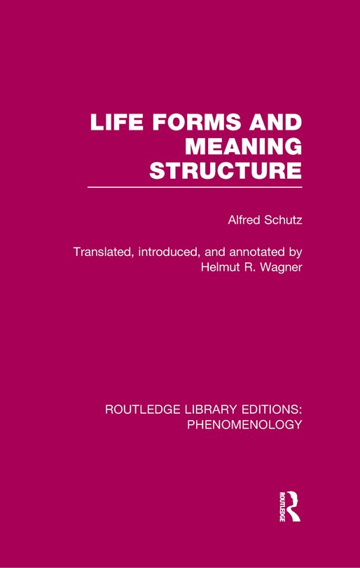 Front cover_Life Forms And Meaning Structure