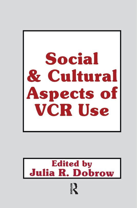 Couverture_Social And Cultural Aspects Of Vcr Use