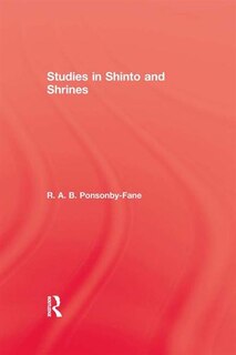 Front cover_Studies In Shinto And Shrines