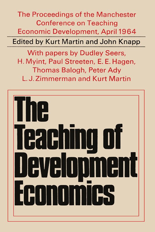 Front cover_Teaching Of Development Economics