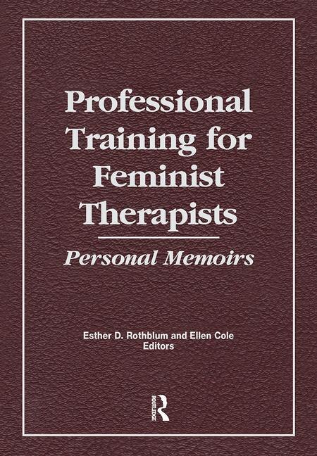 Front cover_Professional Training For Feminist Therapists