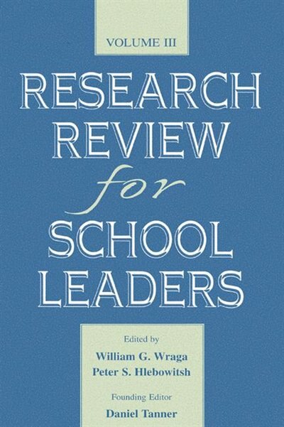Front cover_Research Review For School Leaders