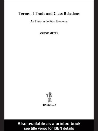 Couverture_Terms Of Trade And Class Relations