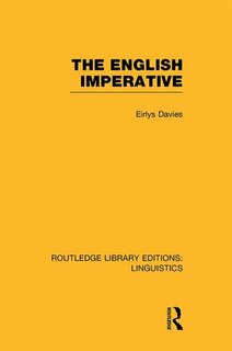 Couverture_The English Imperative (RLE Linguistics D