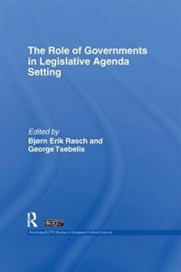 Front cover_Role of Governments in Legislative Agenda Setting