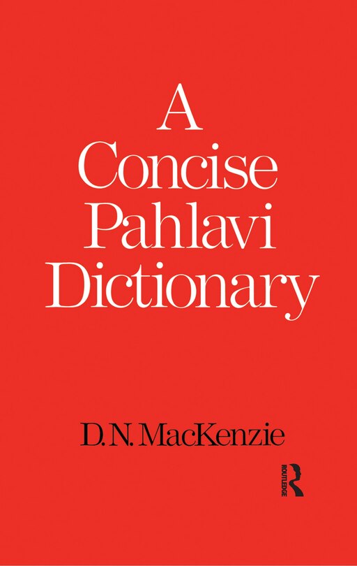 Front cover_A Concise Pahlavi Dictionary