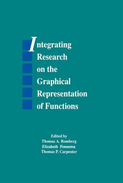 Couverture_Integrating Research On The Graphical Representation Of Functions