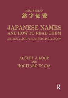 Couverture_Japanese Names And How To Read Them