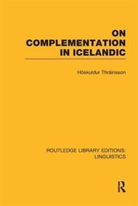 Couverture_On Complementation in Icelandic