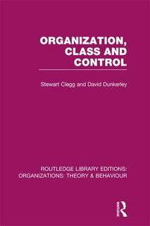 Front cover_Organization, Class And Control (rle