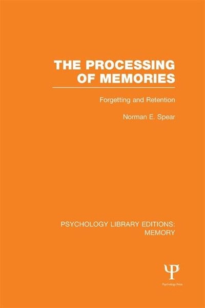 Front cover_The Processing of Memories (PLE