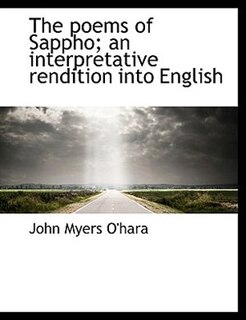 Front cover_The Poems Of Sappho; An Interpretative Rendition Into English