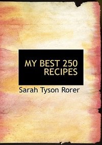 Couverture_MY BEST 250 RECIPES