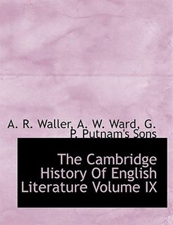 Front cover_The Cambridge History Of English Literature Volume IX