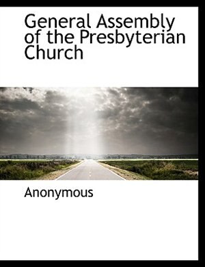 Front cover_General Assembly Of The Presbyterian Church