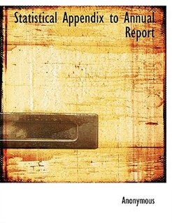 Front cover_Statistical Appendix To Annual Report