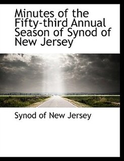 Couverture_Minutes Of The Fifty-third Annual Season Of Synod Of New Jersey