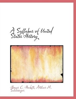 Front cover_A Syllabus Of United States History