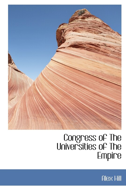 Couverture_Congress Of The Universities Of The Empire