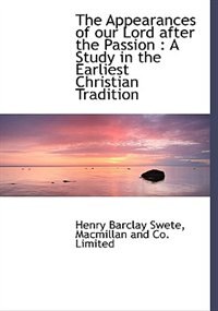 Front cover_The Appearances Of Our Lord After The Passion