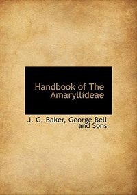 Couverture_Handbook of The Amaryllideae