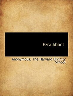 Front cover_Ezra Abbot