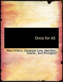 Front cover_Once For All