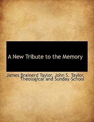 Front cover_A New Tribute to the Memory
