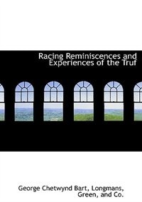 Couverture_Racing Reminiscences and Experiences of the Truf