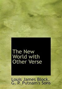 Front cover_The New World with Other Verse