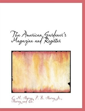 Couverture_The American Gardener's Magazine and Register