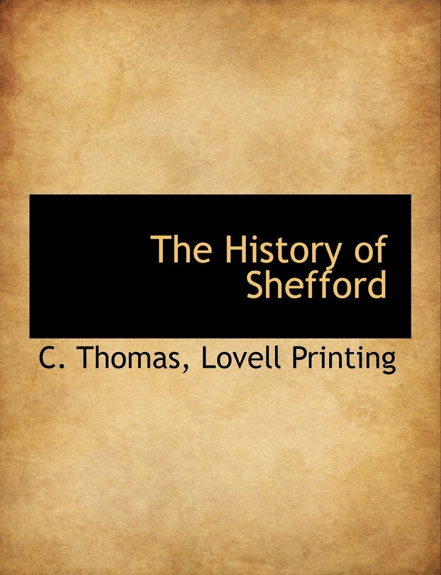 Front cover_The History of Shefford