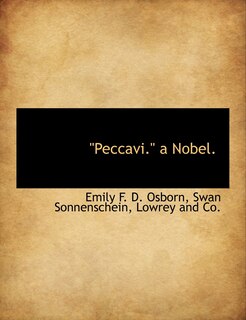 Front cover_Peccavi. a Nobel