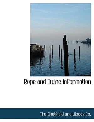 Front cover_Rope and Twine Information