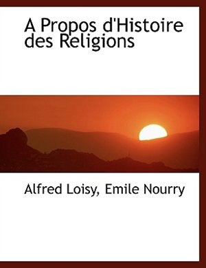Front cover_A Propos D'histoire Des Religions