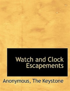 Front cover_Watch and Clock Escapements