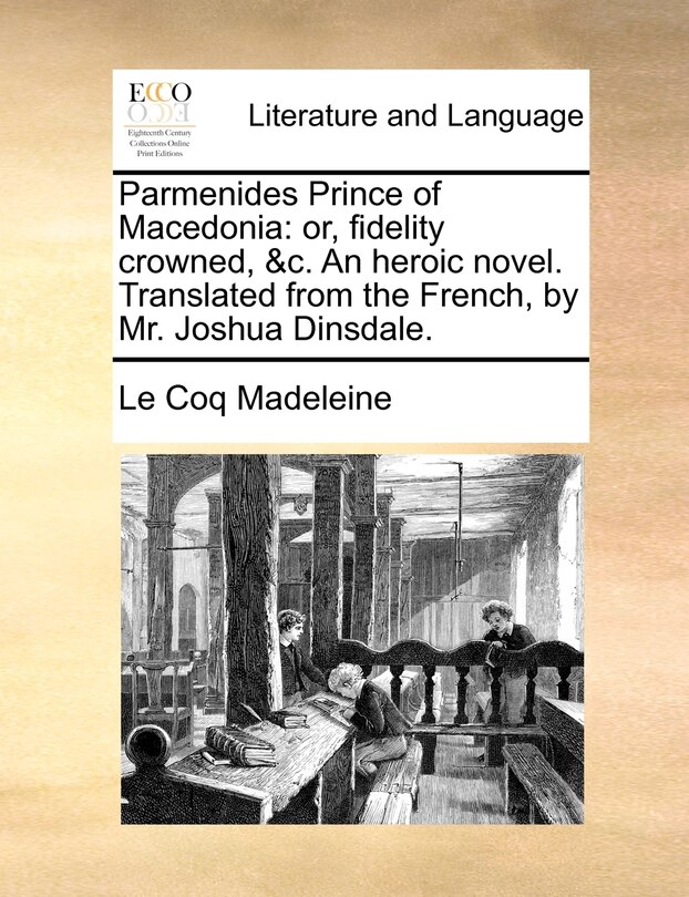 Front cover_Parmenides Prince Of Macedonia