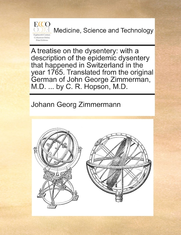 Front cover_A Treatise on the Dysentery