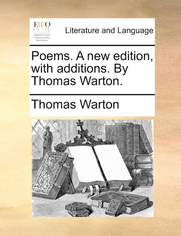 Front cover_Poems. A new edition, with additions. By Thomas Warton.