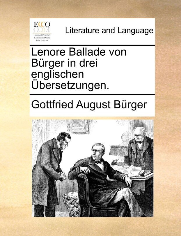 Front cover_Lenore Ballade Von Burger in Drei Englischen Ubersetzungen.