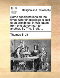 Couverture_Some considerations on the times wherein marriage is said to be prohibited