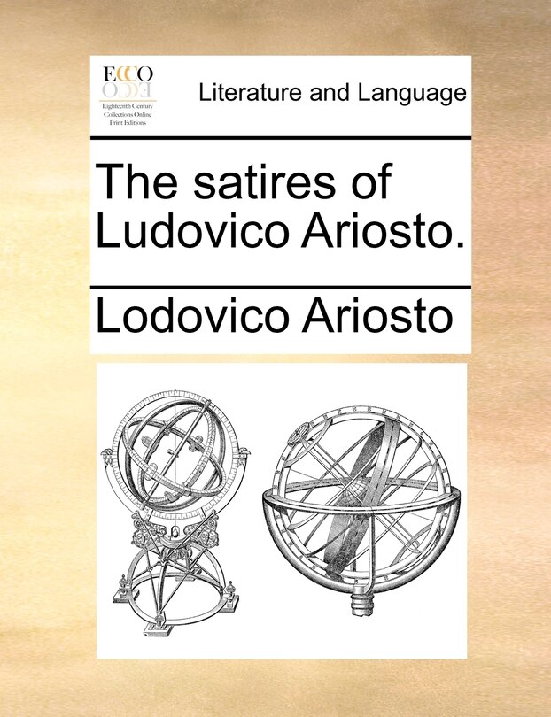 Front cover_The satires of Ludovico Ariosto.