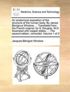 Front cover_An anatomical exposition of the structure of the human body. By James Benignus Winslow, ... Translated from the French original, by G. Douglas, M.D. Illustrated with copper plates. ... The second edition, corrected. Volume 1 of 2