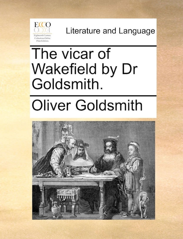 Front cover_The vicar of Wakefield by Dr Goldsmith.